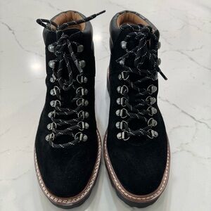 Madewell Hiking Boots Suede Nubuck and Leather 7